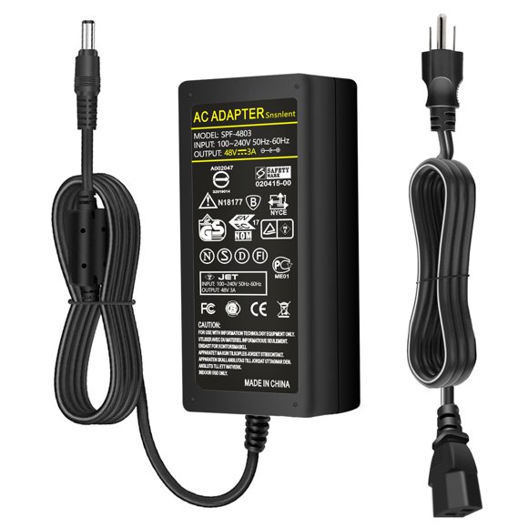 Adaptador de corriente Snsnlent 48V 3A 144W 100-240V