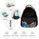 thumbnail image 3 of Sirena Negra Mochila Escolar para Niños y Niñas, Mochila Infantil de Alta Calidad Ligera, Grande y Duradera 43x15x32cm, 3 of 6