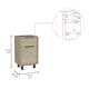 thumbnail image 5 of Velador Kaia 1 Cajon 1P- Rovere / Blanco, 5 of 5