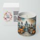 thumbnail image 2 of Vela de soja Caroline's Treasures Calaveras Sugar Skulls, 300 ml, 2 of 5