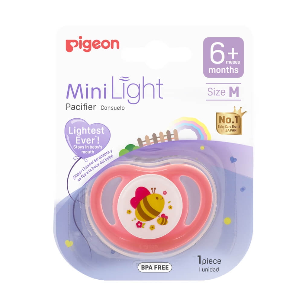 Pigeon - Chupete Odontológico Mini Light Talla M (rosado)