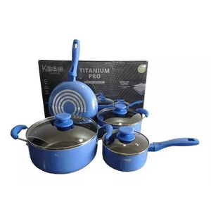 Genérico - Set De Ollas Keep, Antiadherente, 7 Piezas, Color Violeta