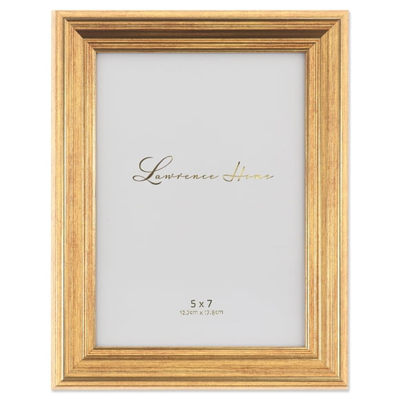 Marco para fotos Lawrence Frames Sutter, oro bruñido, 5 x 7 cm