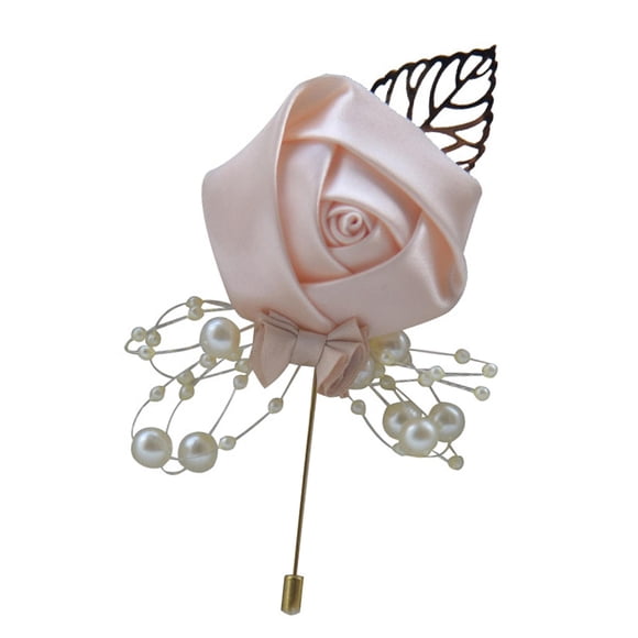 Novio Novia Corsage Artificial Para Boda Dama De Honor Padrinos De Boda Rosa
