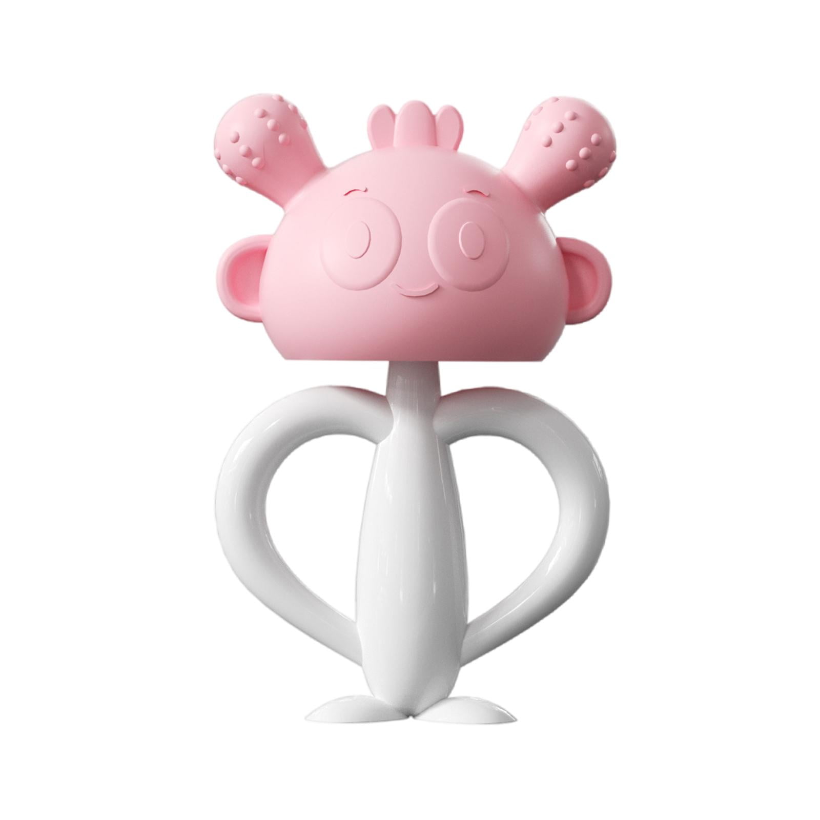 Magideal - Juguetes Para La Dentición Del Bebé Juguetes Blandos Para Masticar Barra Molar De Seguridad Mordedor Relajante Para Bebés De Silicona Juguete Molar Pa Rosa