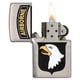thumbnail image 3 of Encendedor Zippo Army Cromado a Prueba de Viento Recargable, 3 of 6