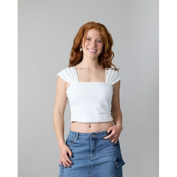 Polera Top Mujer recogido lateral Polemic