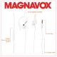thumbnail image 3 of Auriculares Earhook Magnavox MHP4854-WH con micrófono, color blanco, 3 of 6