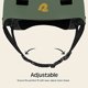 thumbnail image 4 of Casco Retrospec Dakota para adultos, bicicleta, skate Forest, 4 of 14