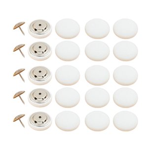 Bothyi - 20 Piezas De Botones De Costura Accesorios De Costura Para Jacke Jeans Blanco