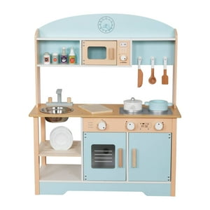 Kidscool - Cocina Montessori Celeste+Accesorios