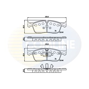 Pastillas Freno Para Auto Comline Cbp02253