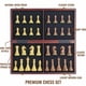 thumbnail image 3 of Juego de Ajedrez BESTCHIC Tablero Plegable de Madera de 46 cm Piezas Pesadas, 3 of 9