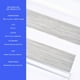 thumbnail image 4 of Cortina Roller Duo Zebra Dia y Noche 120 x 200 Cm Gris Crudo Jaspeado Guiza, 4 of 8