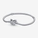 thumbnail image 1 of Pulsera Pandora Moments Cadena Serpiente con Cierre Mariposa Plata 7.5in, 1 of 6