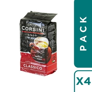 Pack 4 Cafe Molido Moka Classico Corsini 250 Grs C/U
