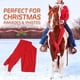 thumbnail image 3 of Bufanda de lana de Navidad para caballo, Santa Rojo Decoración Equestre Desfile de Navidad de vacaciones, para Decoración de Navidad Desfiles de fiesta suministros, 3 of 3