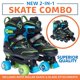 thumbnail image 2 of Patines Xino Sports XL 2‑en‑1 Ajustables Verde, 2 of 9