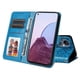 thumbnail image 2 of Funda tipo cartera FOXDOCK para OPPO Reno 7Z , diseño girasol en relieve, cuero PU, cierre magnético, soporte y tarjetero, 2 of 5