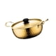 thumbnail image 5 of Olla De Cocina De Ramen Coreano, Utensilios De Cocina Para Fiestas En El Patio, Senderismo, Picnic, 18cm, Dorado, 5 of 5
