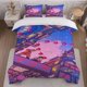 thumbnail image 1 of Cyberpunk Japanese City Theme Bedding Set Soft and Comfortable for All Seasons, 1 of 1
