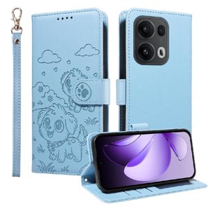 Funda Billetera Foxdock Compatible Con Oppo Reno 13 Pro, Diseño Perrito Tierno, Ranuras Para Tarjetas Y Soporte Plegable