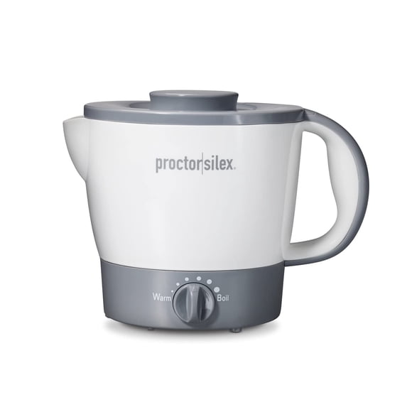 Hervidor eléctrico Proctor Silex Hot Pot, 1 L, temperatura ajustable, color blanco