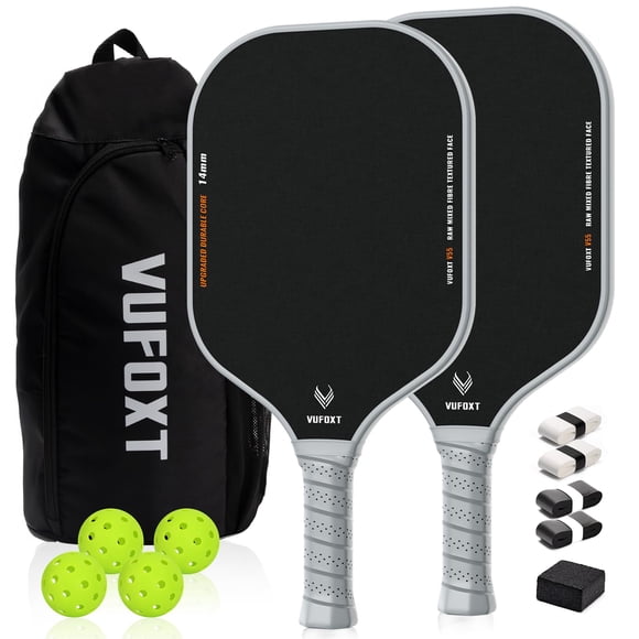 Set de 2 palas de pickleball VUFOXT de carbono y fibra de vidrio