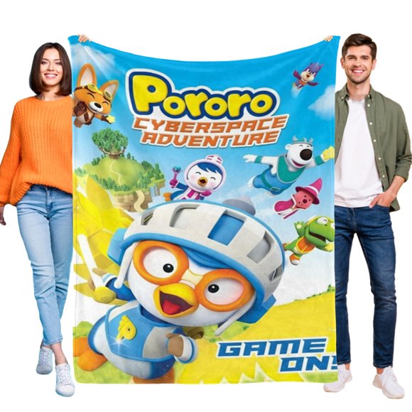 Manta Pororo El Pequeño Pingüino 50x70cm