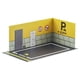 thumbnail image 3 of 1:32 Estacionamiento Modelo Coche Diecast Garaje Para Diorama Colección Fondo 32068 Amarillo, 3 of 5