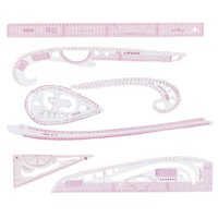 Magideal - Regla Curva Francesa, Reglas Curvas De Ropa, Creación De Plantillas De Patrones, Regla De Costura A Medida, Regla De Medición Para Diseñadores, Creado 8 Piezas