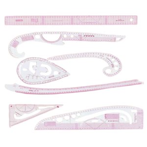Magideal - Regla Curva Francesa, Reglas Curvas De Ropa, Creación De Plantillas De Patrones, Regla De Costura A Medida, Regla De Medición Para Diseñadores, Creado 8 Piezas