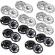thumbnail image 1 of Broches grandes para coser, botones grandes para coser, 12 juegos, botones a presión de metal grandes, botones a presión para coser ropa, plateados y negros (tamaño grande: 25 mm), 1 of 7