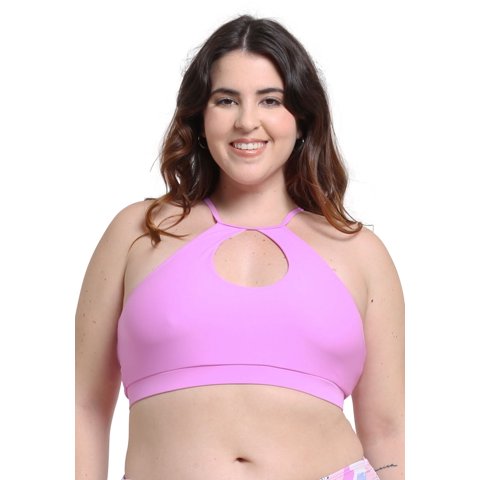 Samia - Peto Deportivo Halter Lila Xl