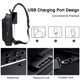 thumbnail image 4 of Bolsa bandolera FANDARE 41x15x81 cm USB impermeable negra, 4 of 6