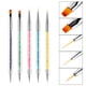 thumbnail image 4 of Juego de 5 pinceles delineadores para decoración de uñas, pincel de dibujo con punta de doble punta, incluye pinceles delineadores y bolígrafo de punteado., 4 of 8