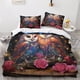 thumbnail image 2 of Juegos de ropa de cama con estampado 3D de fotos de búhos, con fundas de almohada, juegos de funda nórdica de microfibra suave de 3 piezas, funda de edredón Love Animals con funda de edredón, 2 of 3