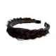 thumbnail image 1 of Diadema Trenzada Para El Cabello, Diadema Trenzada Hecha A Mano, Banda Para El Cabello Gruesa Para Mujer, Color Negro, 1 of 5