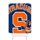 thumbnail image 1 of Cortina de ducha naranja Syracuse, juego de cortinas de baño con ganchos, tamaño 66 x 72 pulgadas, 1 of 3