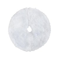 Bothyi - Falda De Árbol De Navidad, Alfombra Portátil De Moda Para Suministros De Fiesta De Hotel, Oficina, Color Blanco