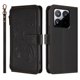 thumbnail image 2 of Funda Cartera Mariposa para [Xiaomi 15T] con Soporte y Cremallera Negro, 2 of 6