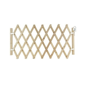 Crusec - Puerta Plegable Para Mascotas Valla De Seguridad De Madera