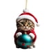 thumbnail image 1 of Decoración Navideña Para Gatos 2023, Pared, Fiesta Navideña, Chimenea, Colgante Navideño, Estilo B, 1 of 3