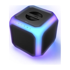 Parlante Bluetooth Philips Tax7207 Fiesta Con Luces Negro