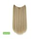 thumbnail image 1 of Xiao Hua Extensiones de cabello liso de una sola pieza, peluca de 40 cm de largo con diseño de hilo invisible, apta para cabello rizado o liso, peluca multifuncional para peinar, estilo 03, 1 pieza., 1 of 3