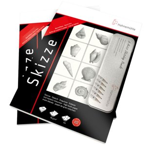 2 Block De Dibujo Hahnemuhle Con Set De Grafito De Regalos