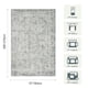 thumbnail image 5 of Alfombra de Área Rugxara Gris 152 × 229 cm Lavable de Pelo Bajo, 5 of 9