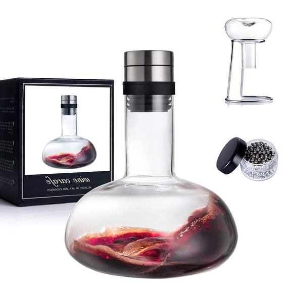 Set decantador de vino YouYah Red Wine, vaso de cristal de 1300 ml