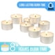 thumbnail image 5 of Velas de té Stonebriar, 100 unidades, sin perfume, 8 horas, 5 of 9