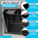 thumbnail image 2 of Juego de 6 unidades de plástico negro Clipboard Office Solutions Direct, 2 of 8